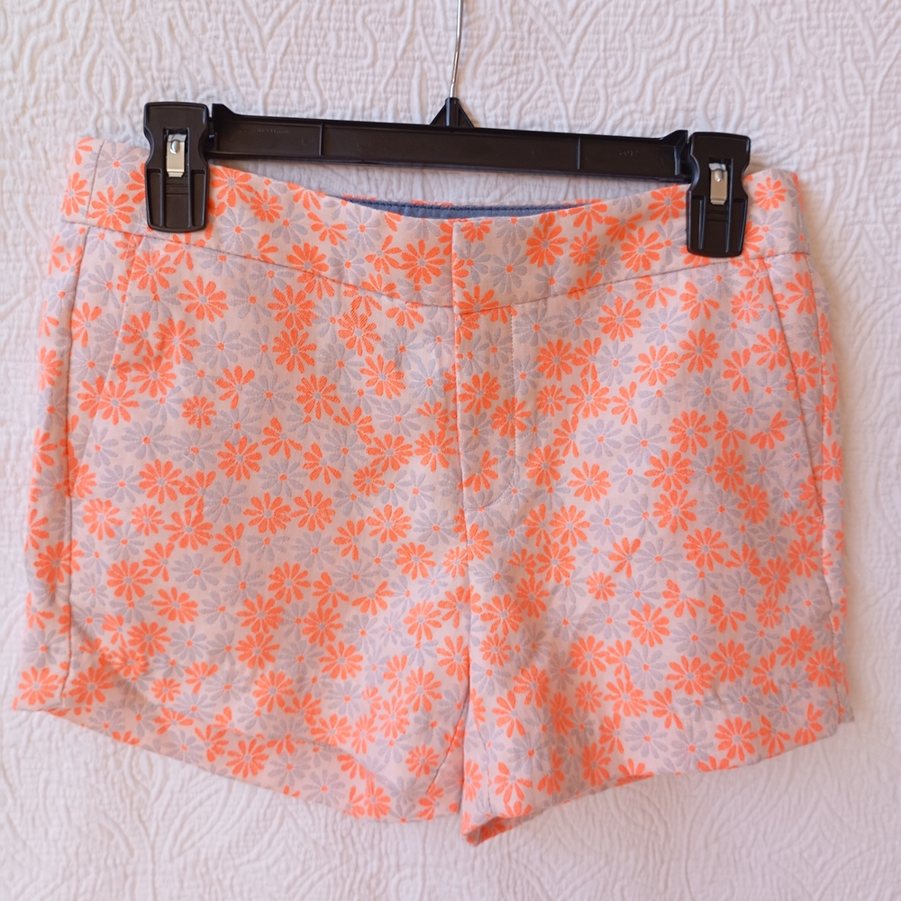 Banana Republic Factory Floral Print Denim Shorts Size 0